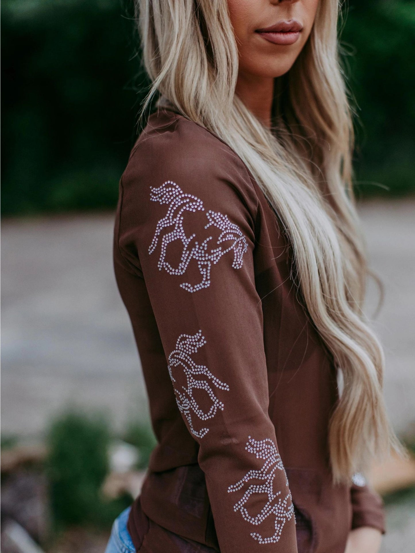 Rhinestone Rodeo Mesh