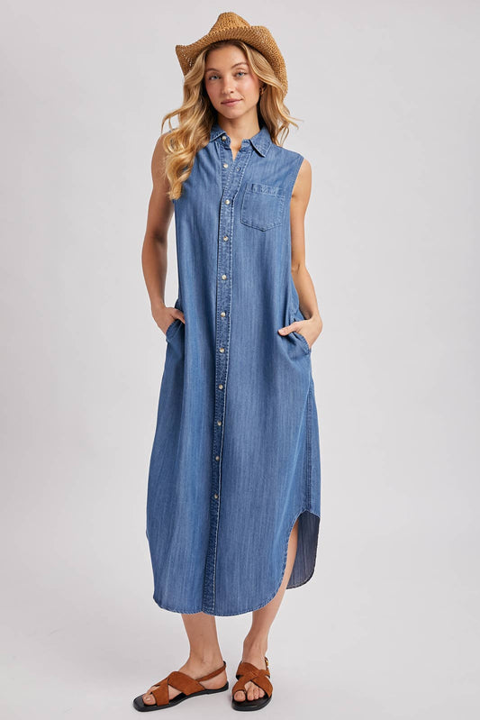 Dust & Denim Maxi Dress