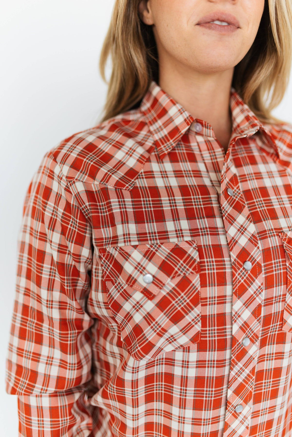 Red Dirt Plaid Pearl Snap