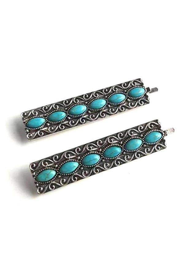 Turquoise Trails Bobby Pins