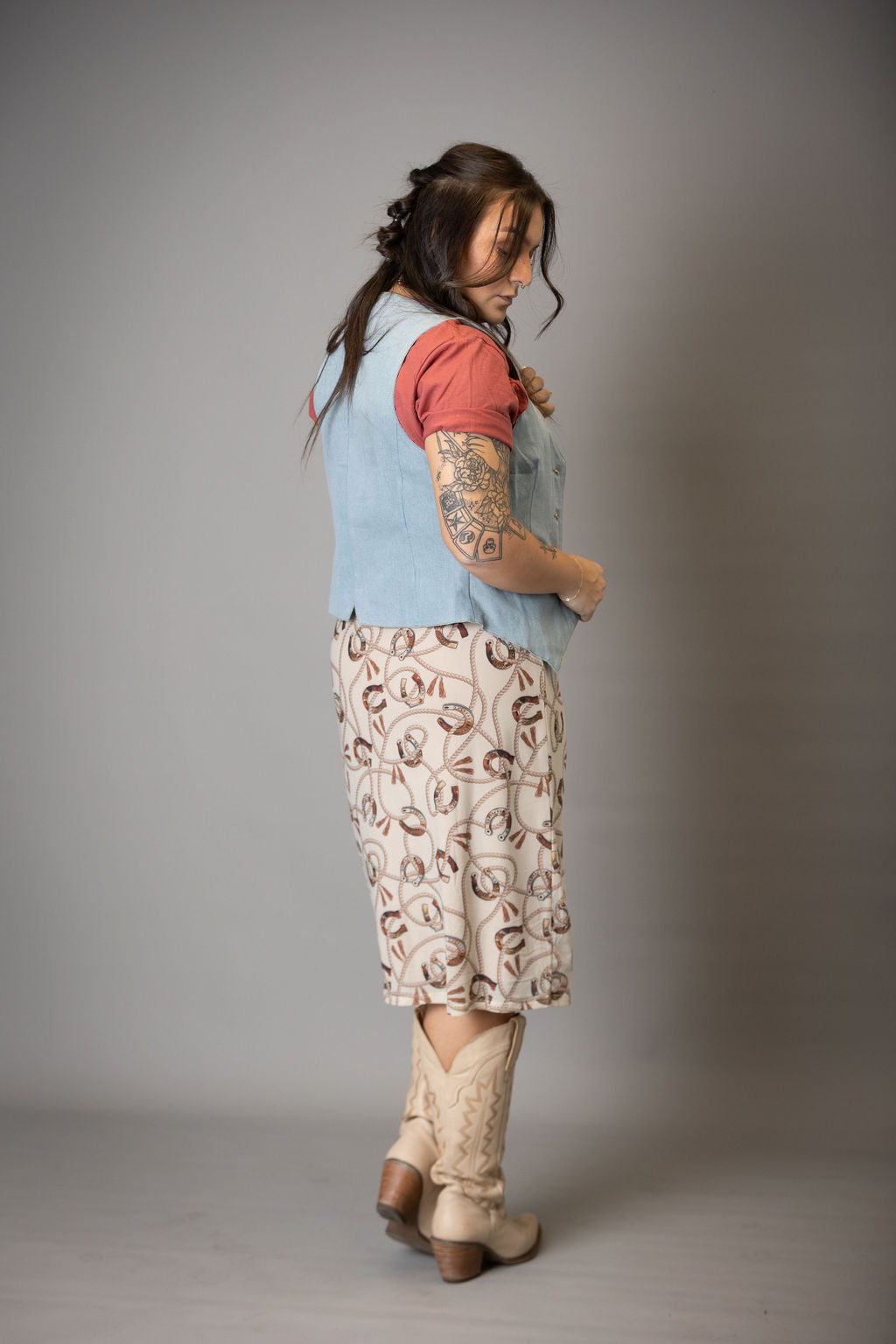 Rodeo Belle Midi Skirt