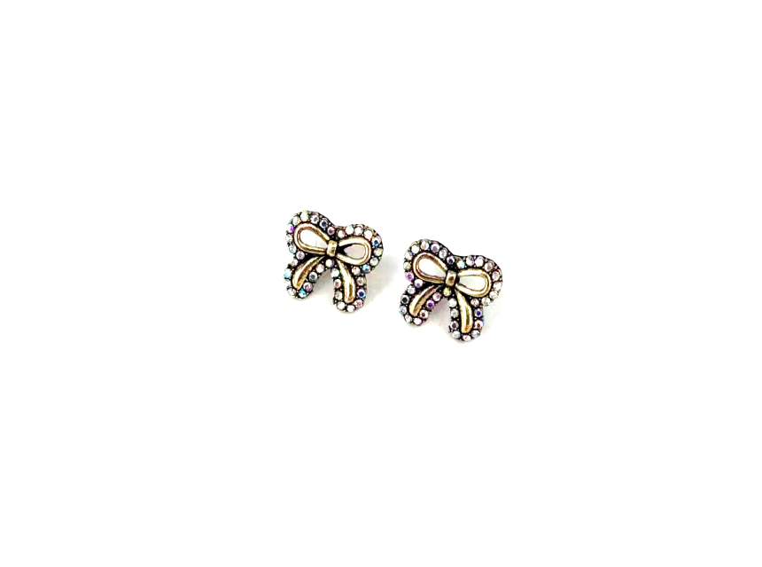 Rhinestone Rodeo Bow Earrings
