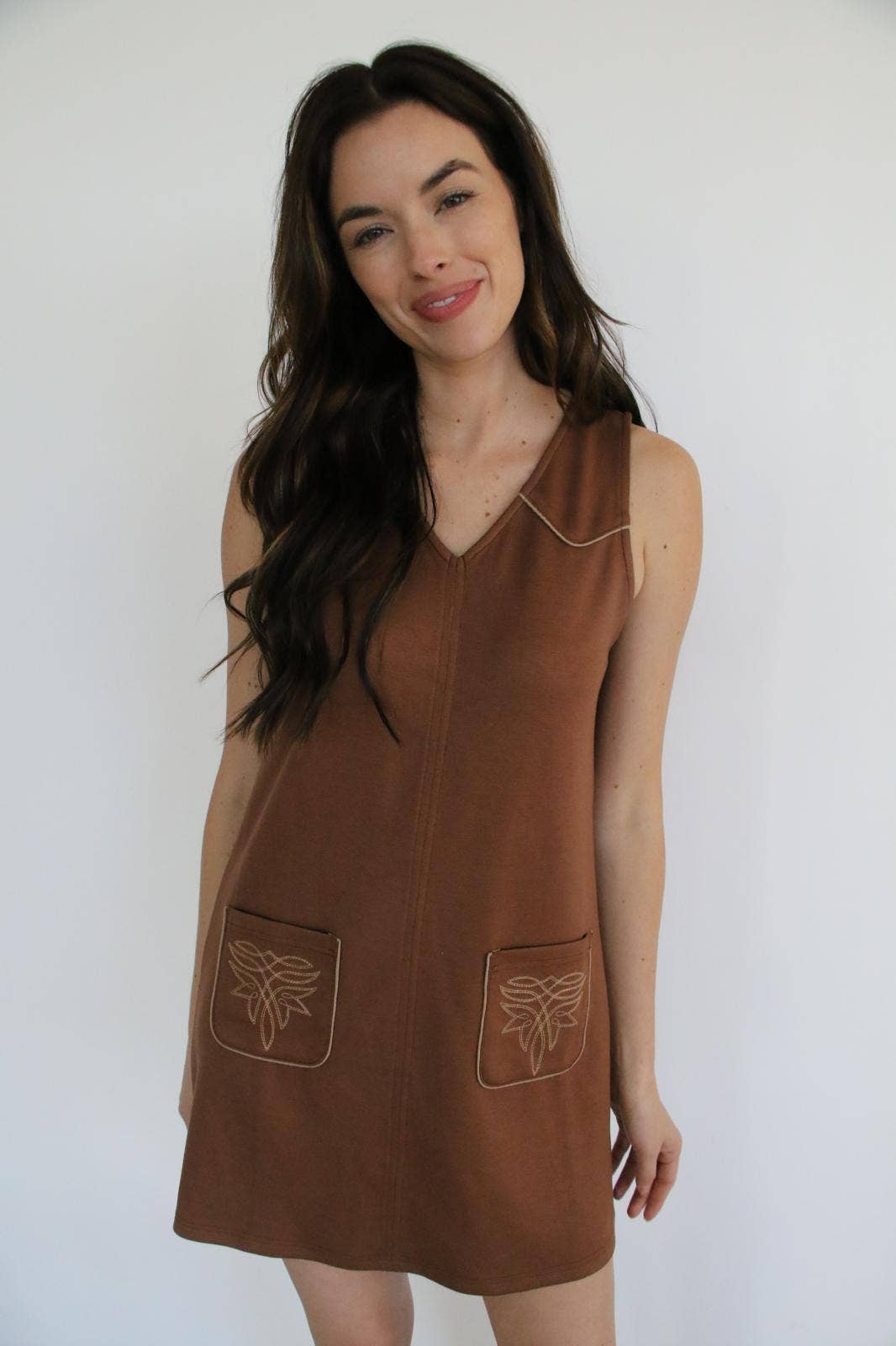 Desert Stitch Shift Dress