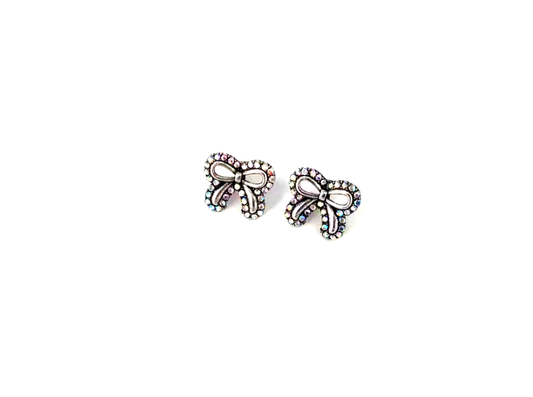 Rhinestone Rodeo Bow Earrings
