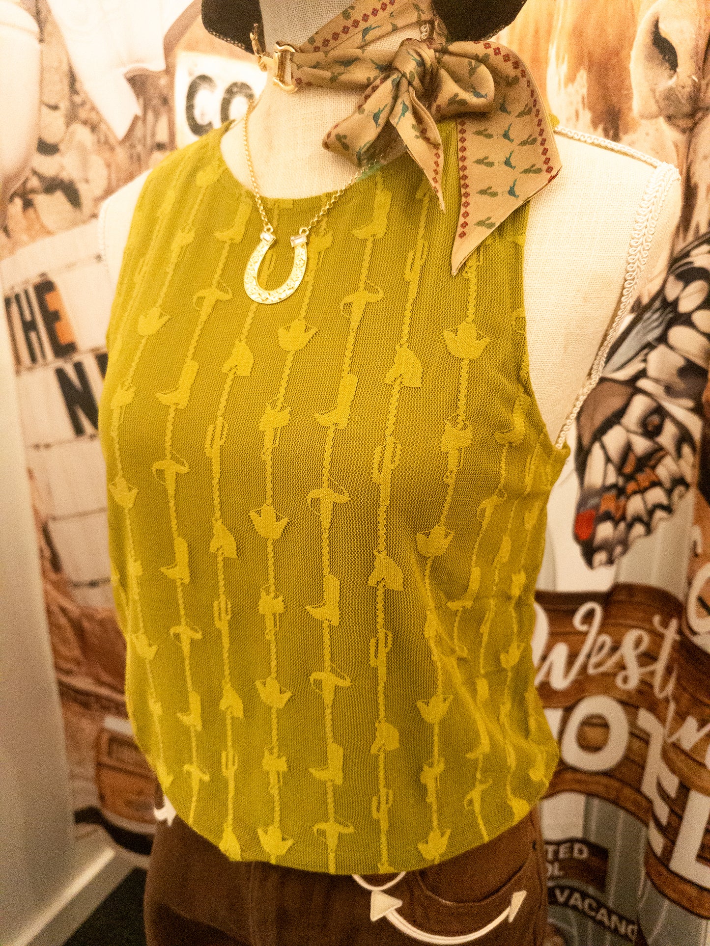 Stockyard Lace Tank – Agave