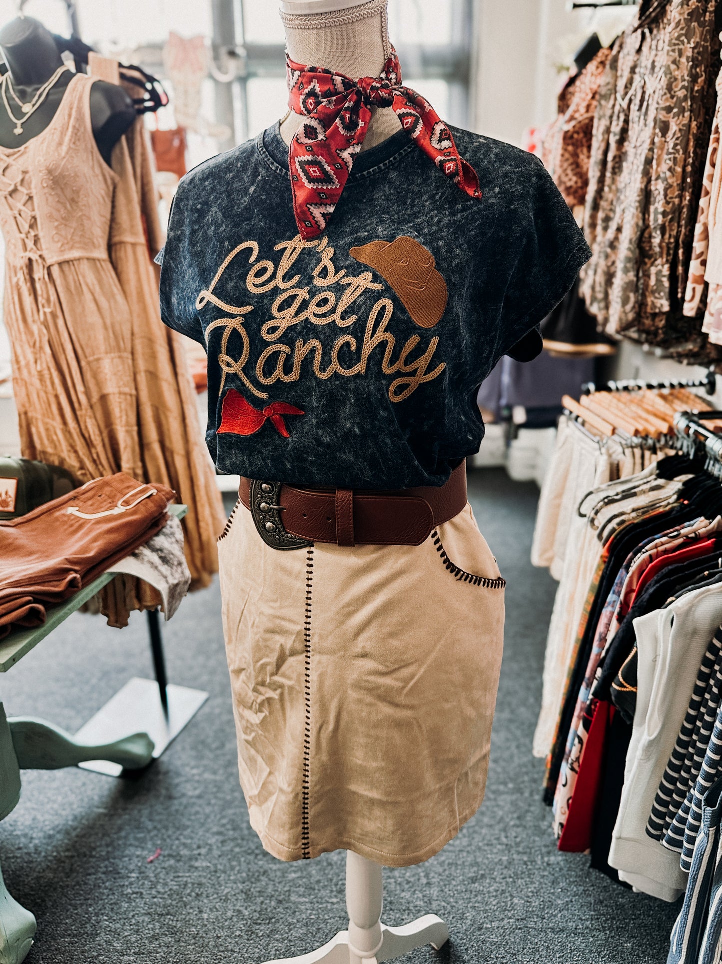 Let’s Get Ranchy Mineral Wash Tee