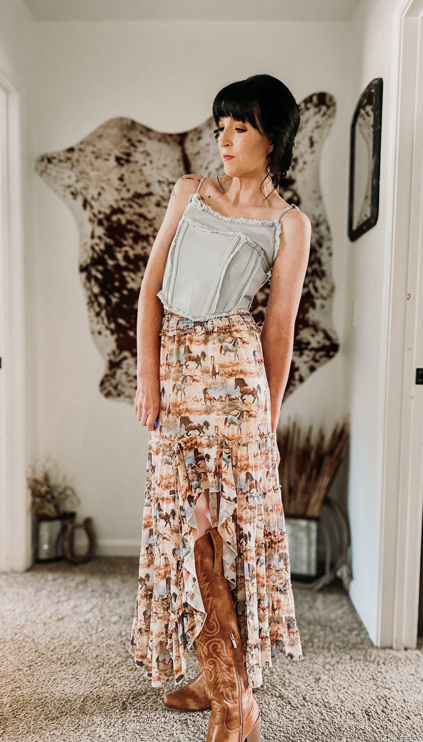 Backroad Blues Corset