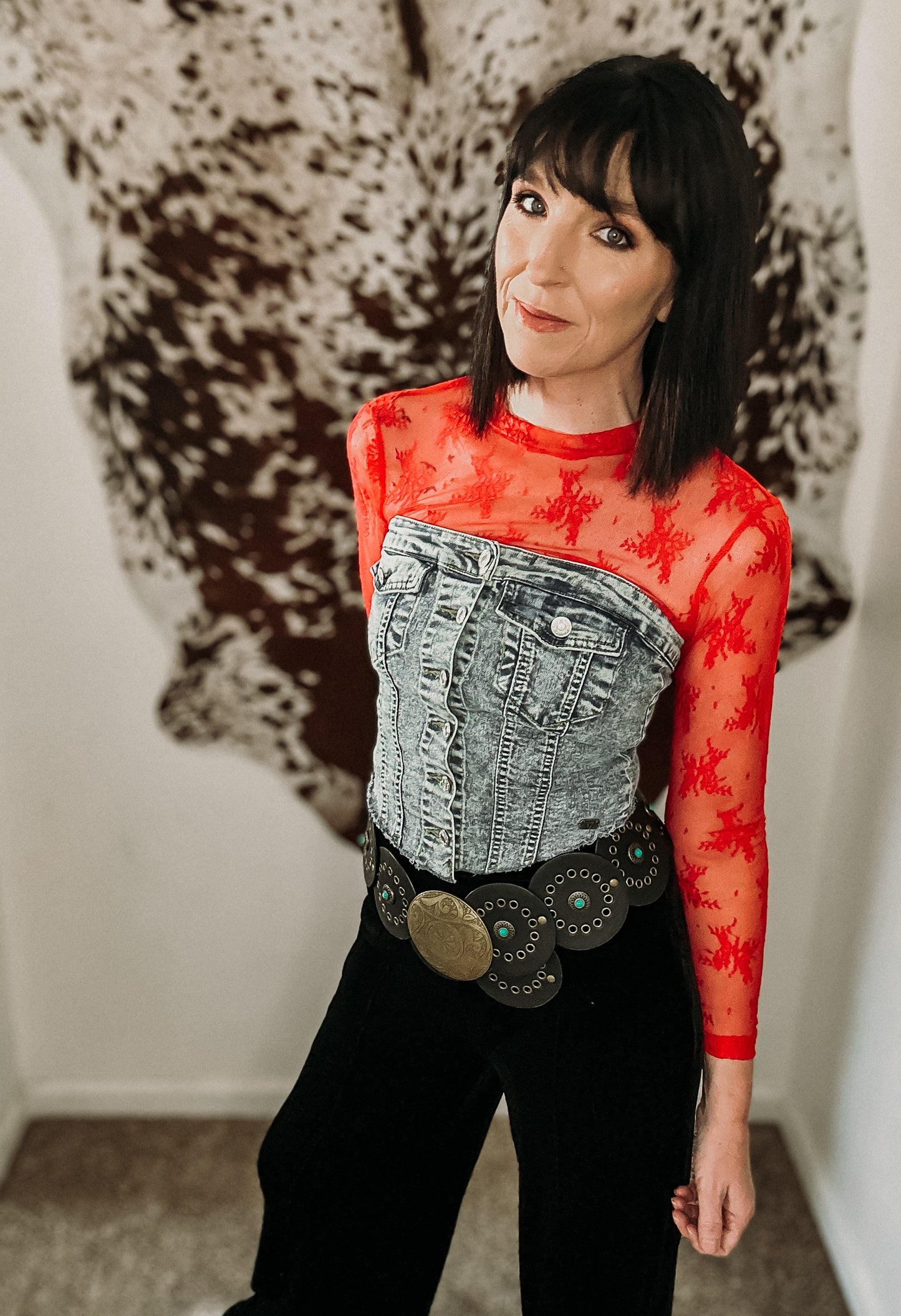 The Red Rodeo Affair Top
