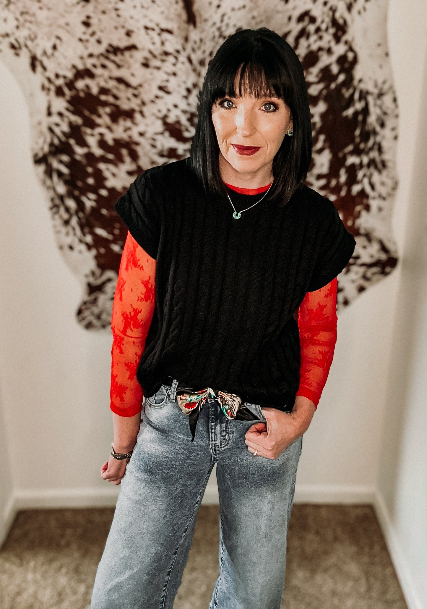 The Red Rodeo Affair Top