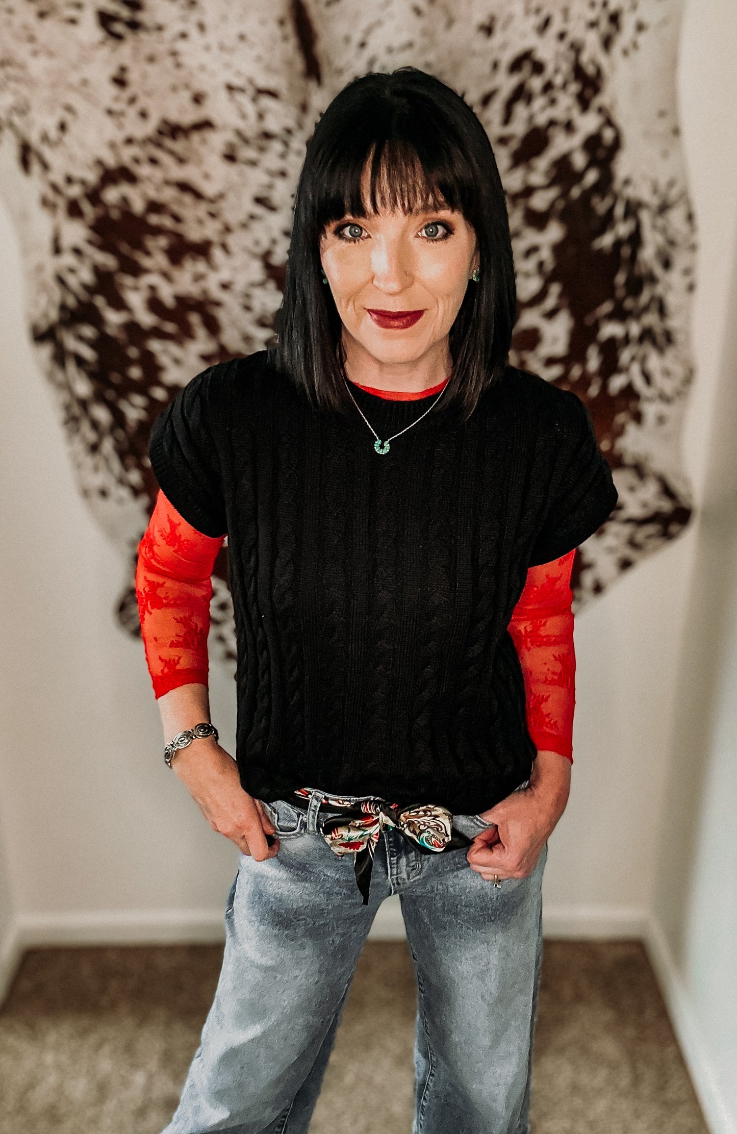 The Red Rodeo Affair Top