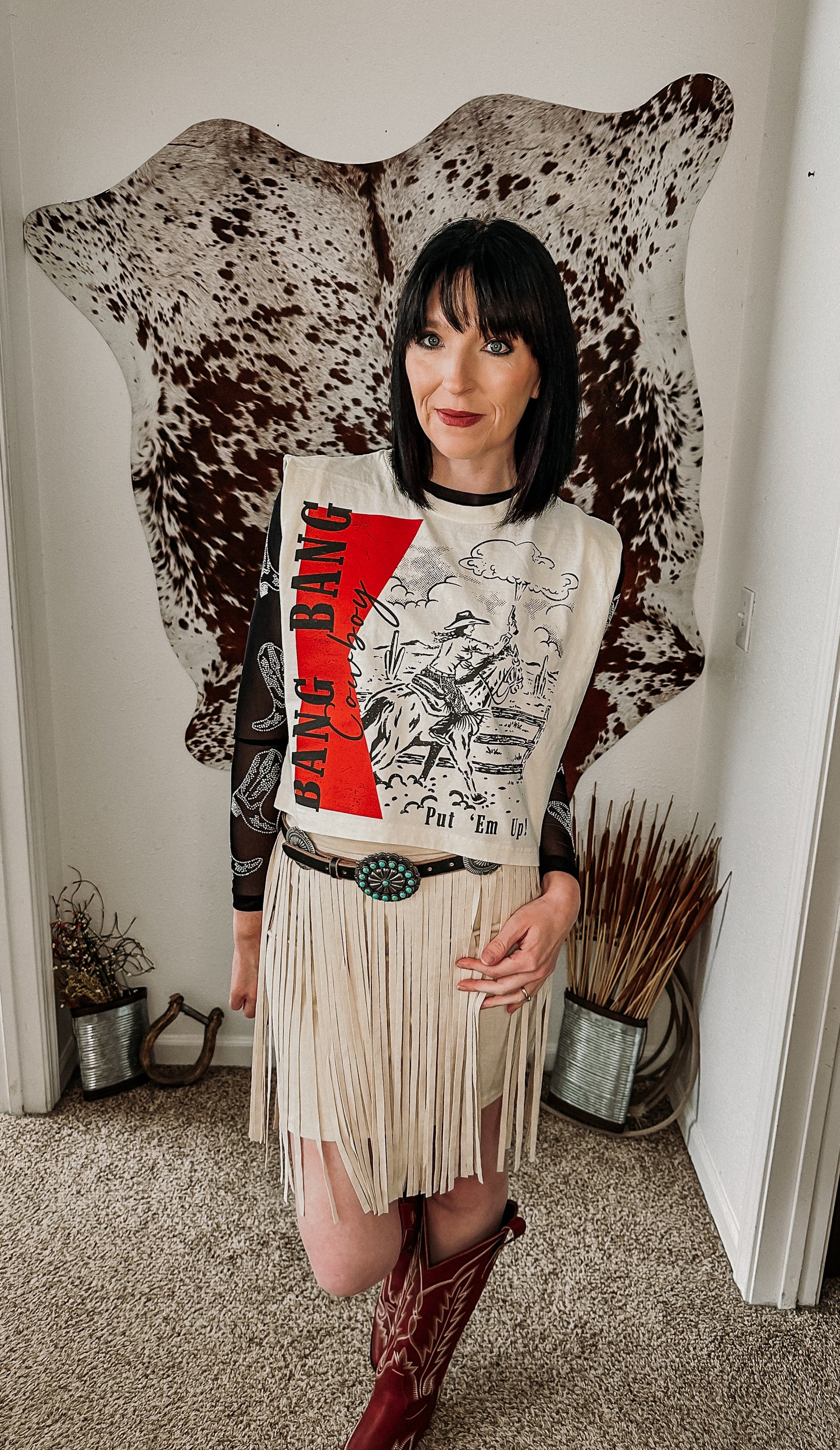 Fringe Rodeo Mini Skirt