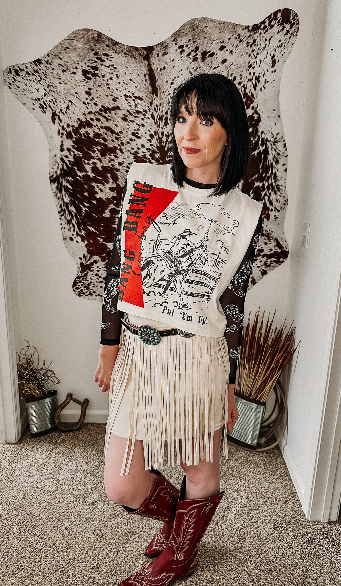 Fringe Rodeo Mini Skirt