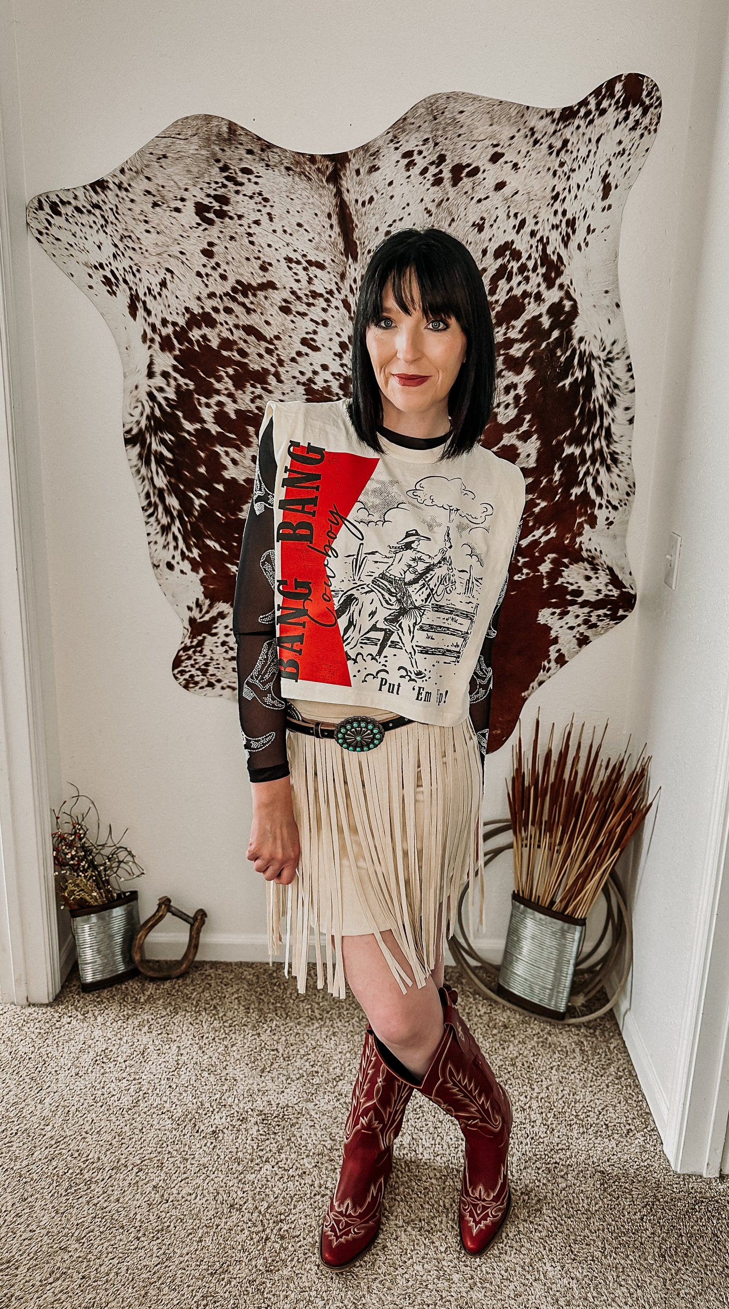 Fringe Rodeo Mini Skirt