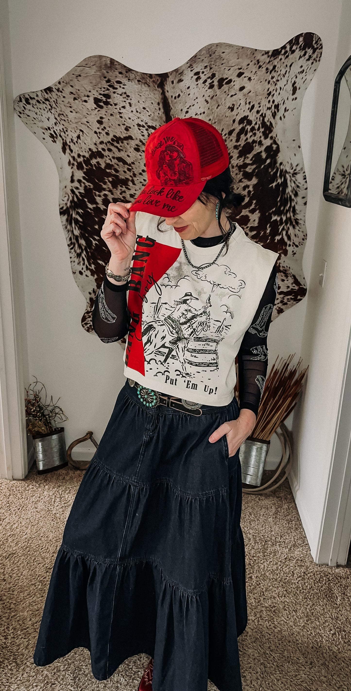 Frontier Denim Skirt