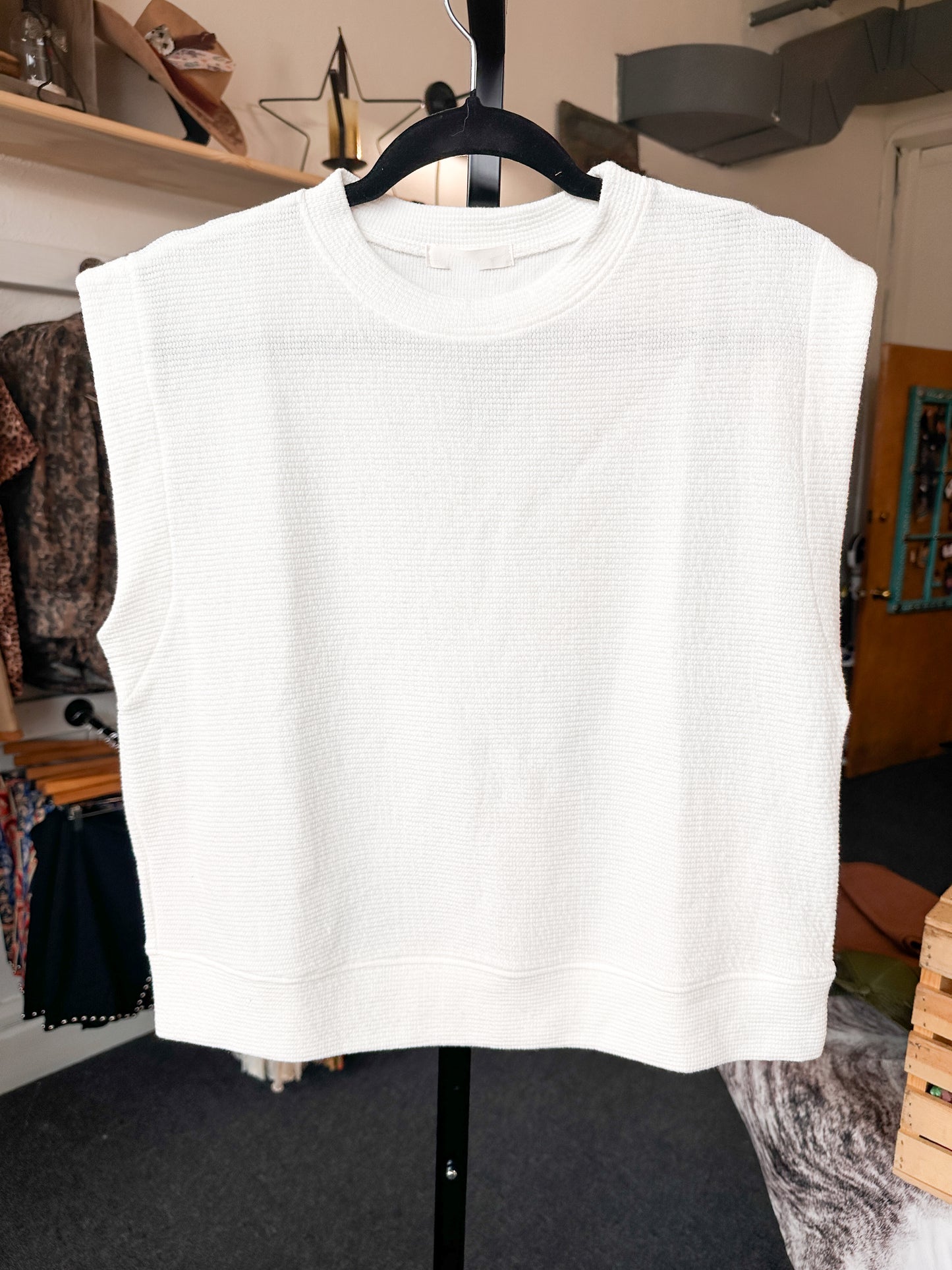 Cloud Nine Cloudy Knit Muscle Tee