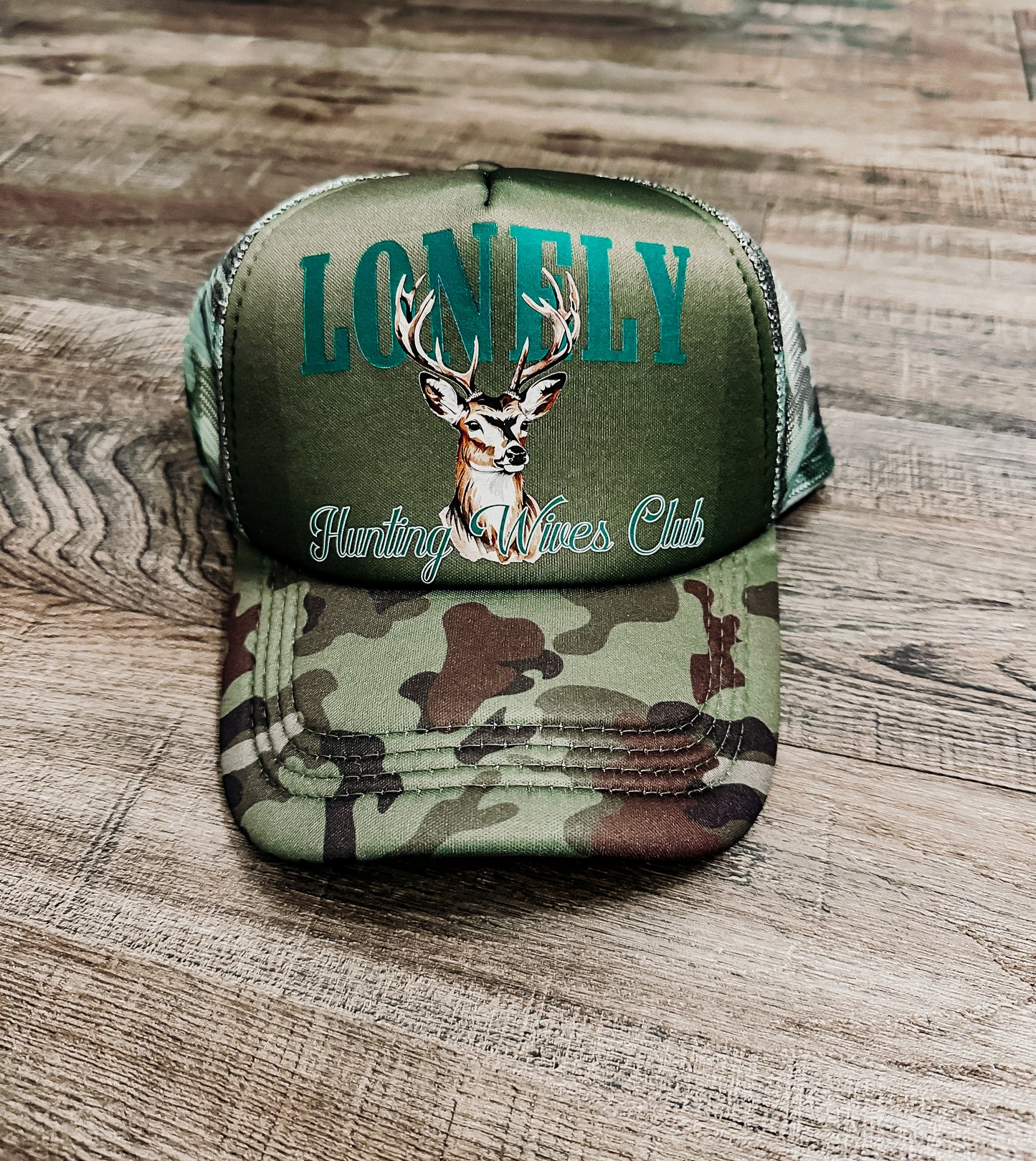 Lonely Hunting Wives Club Trucker Hat