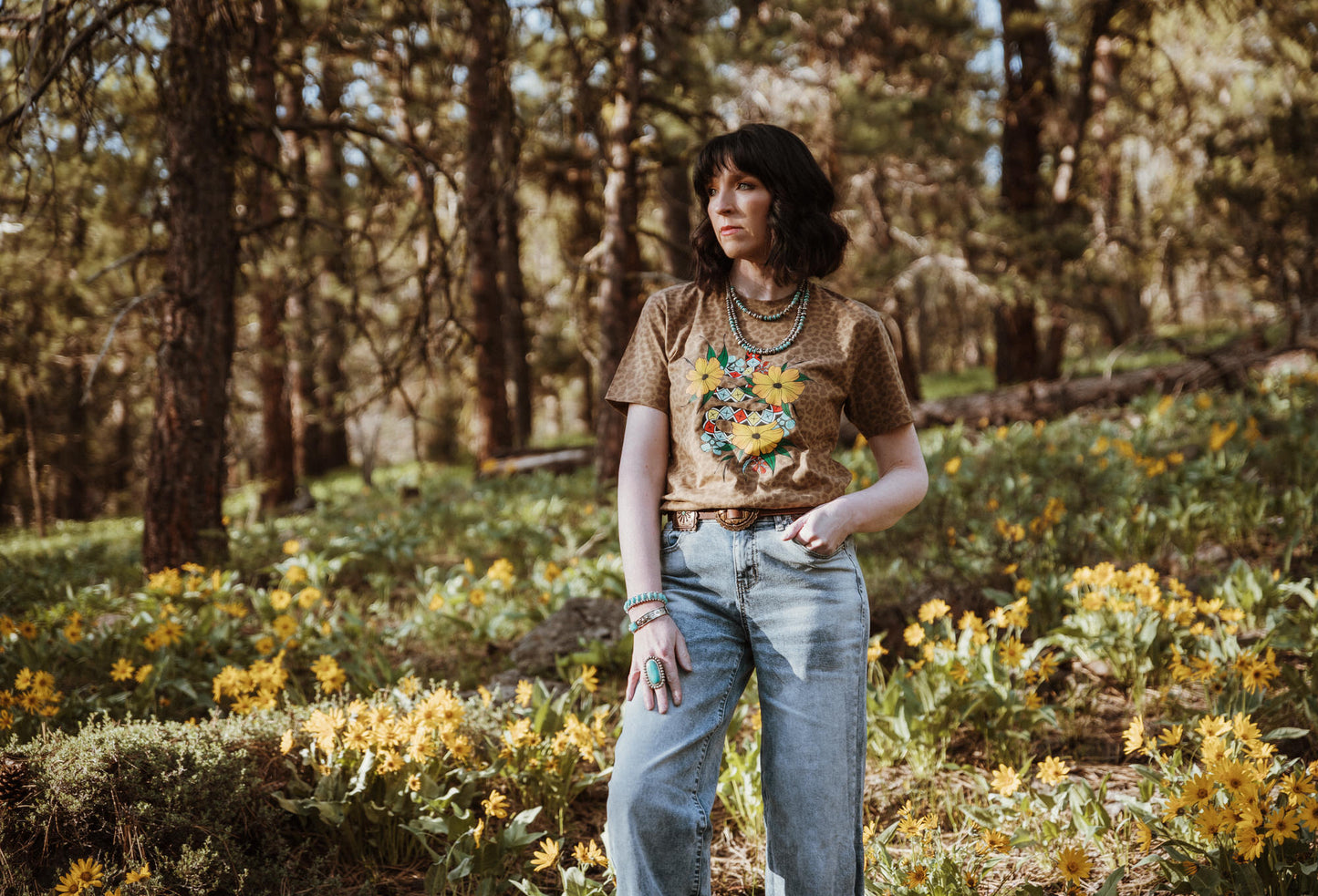 Snake in Bloom Tee