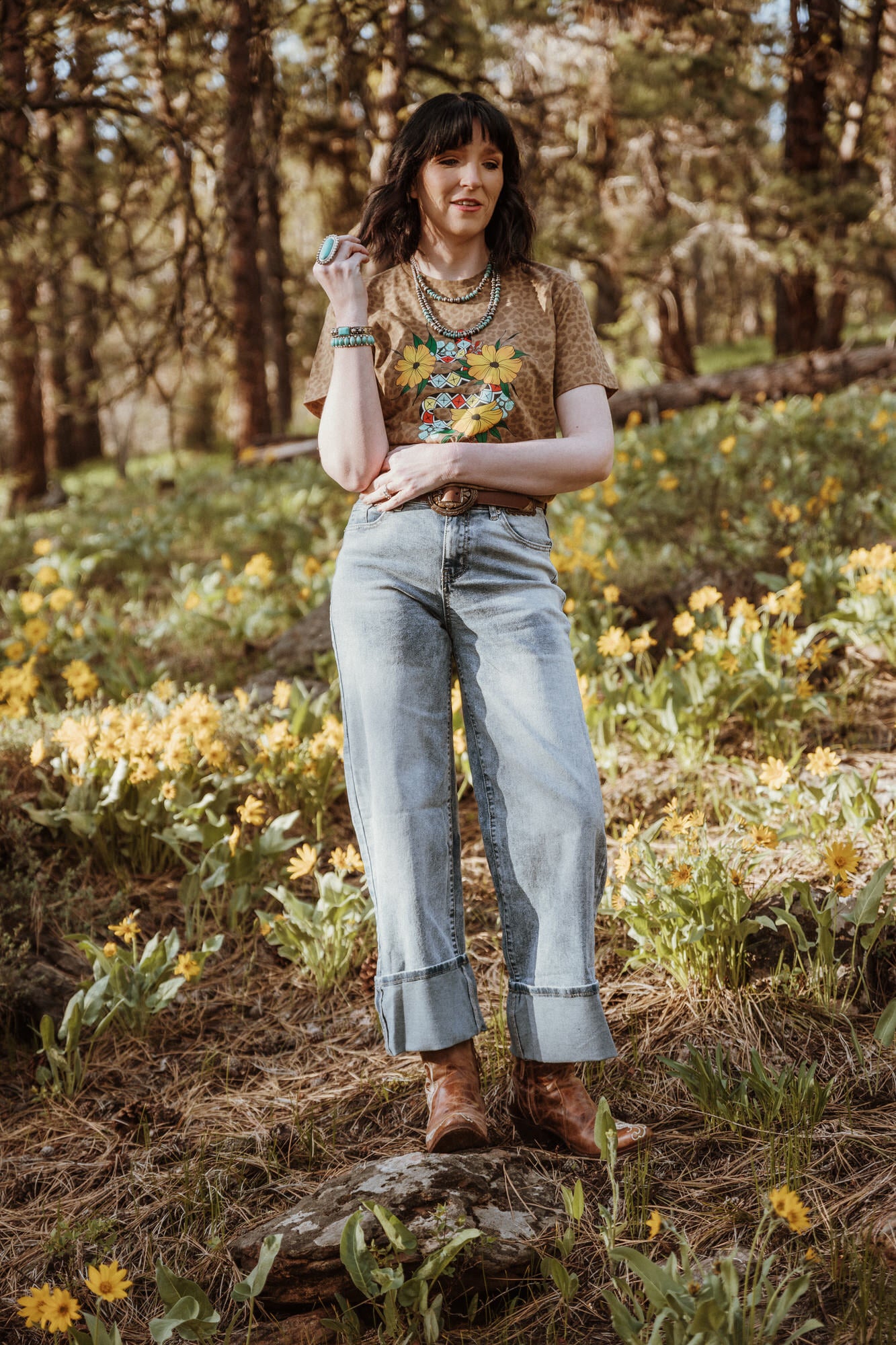 Snake in Bloom Tee