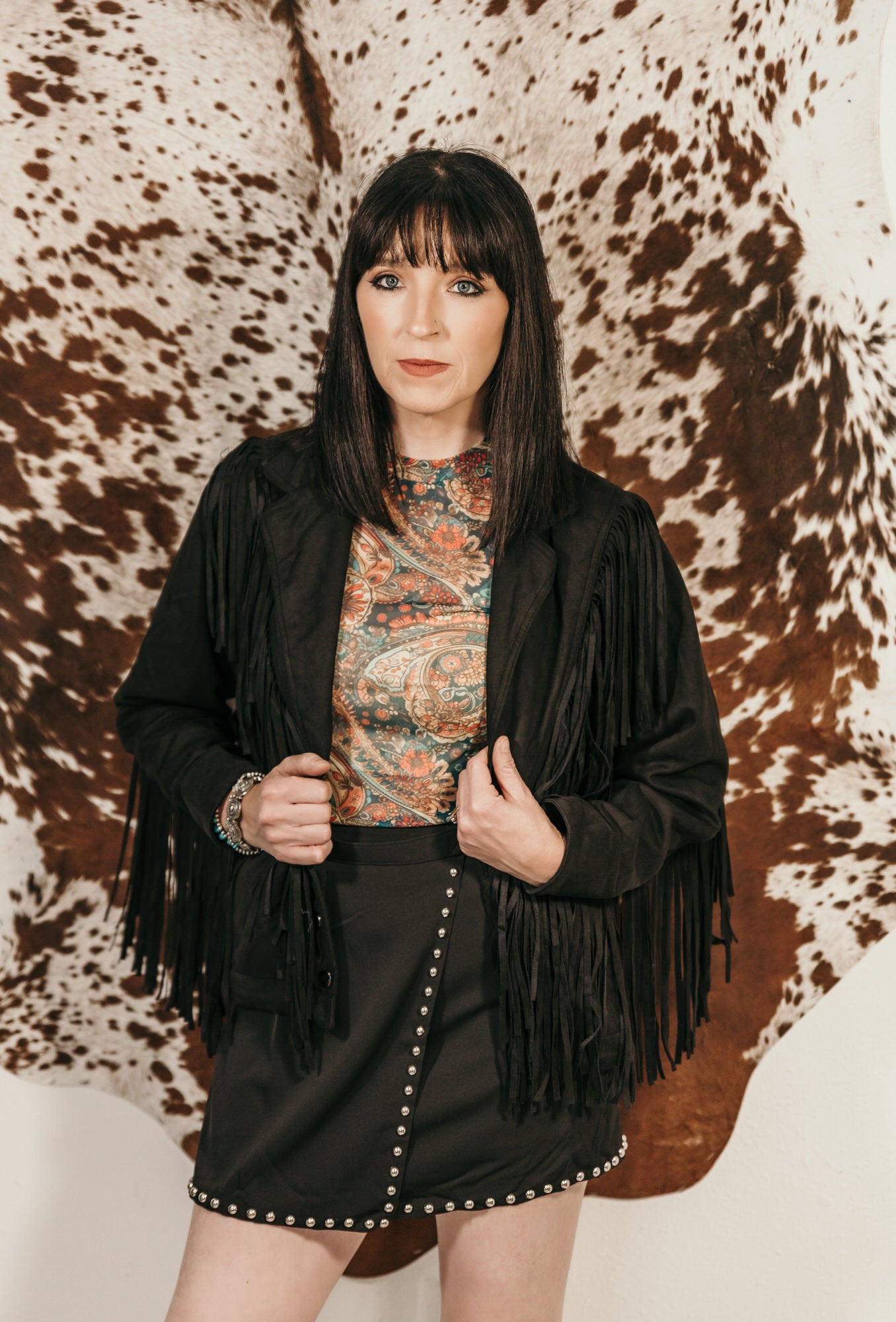 Paisley Rodeo Mesh Top