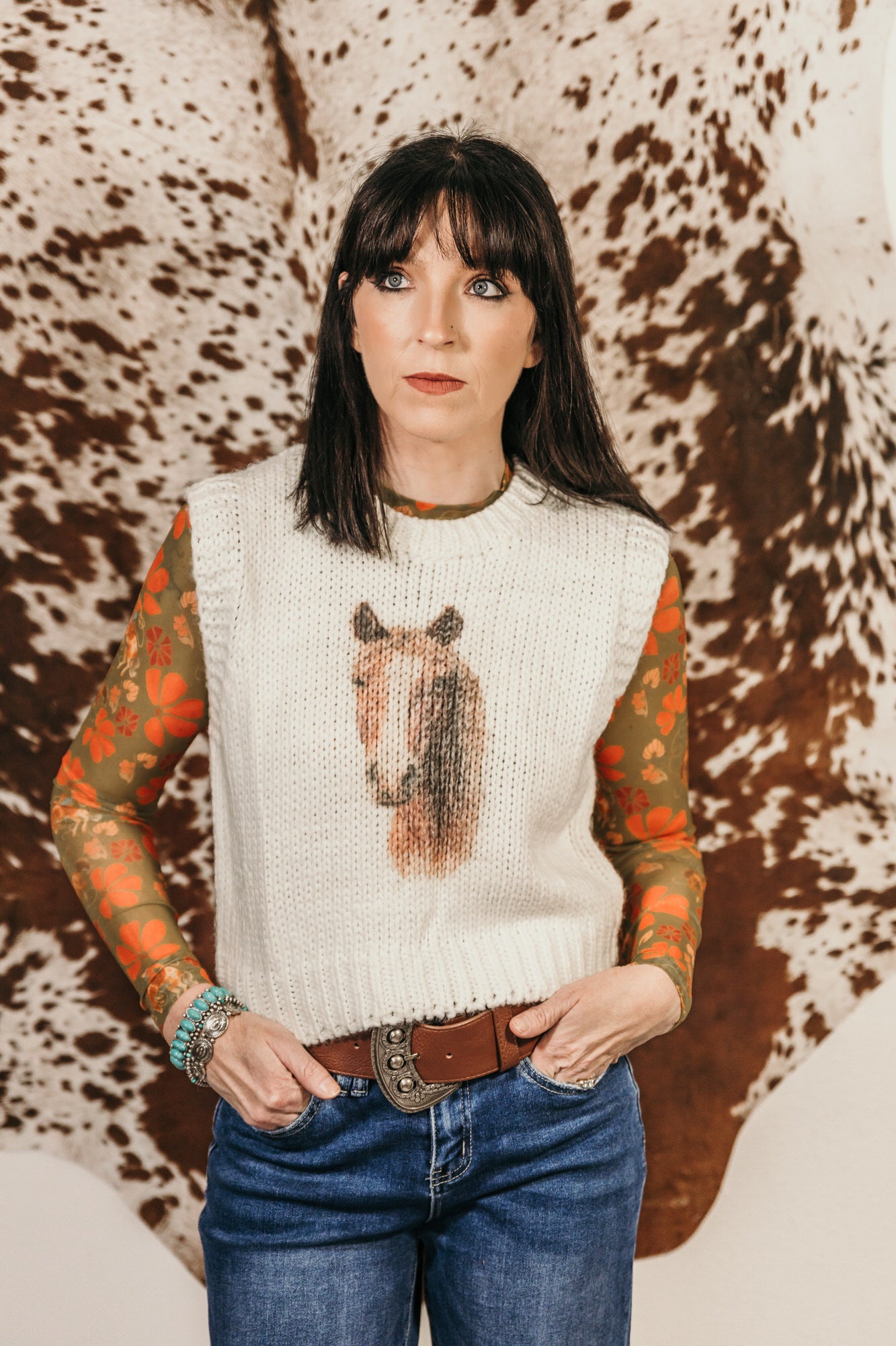 Bucking Beauty Mesh Top