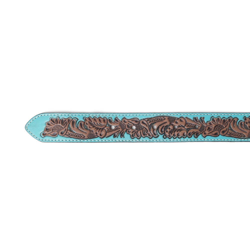 Barrel Bloom Leather Belt