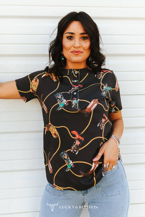 Boots & Ropes Snap Tee