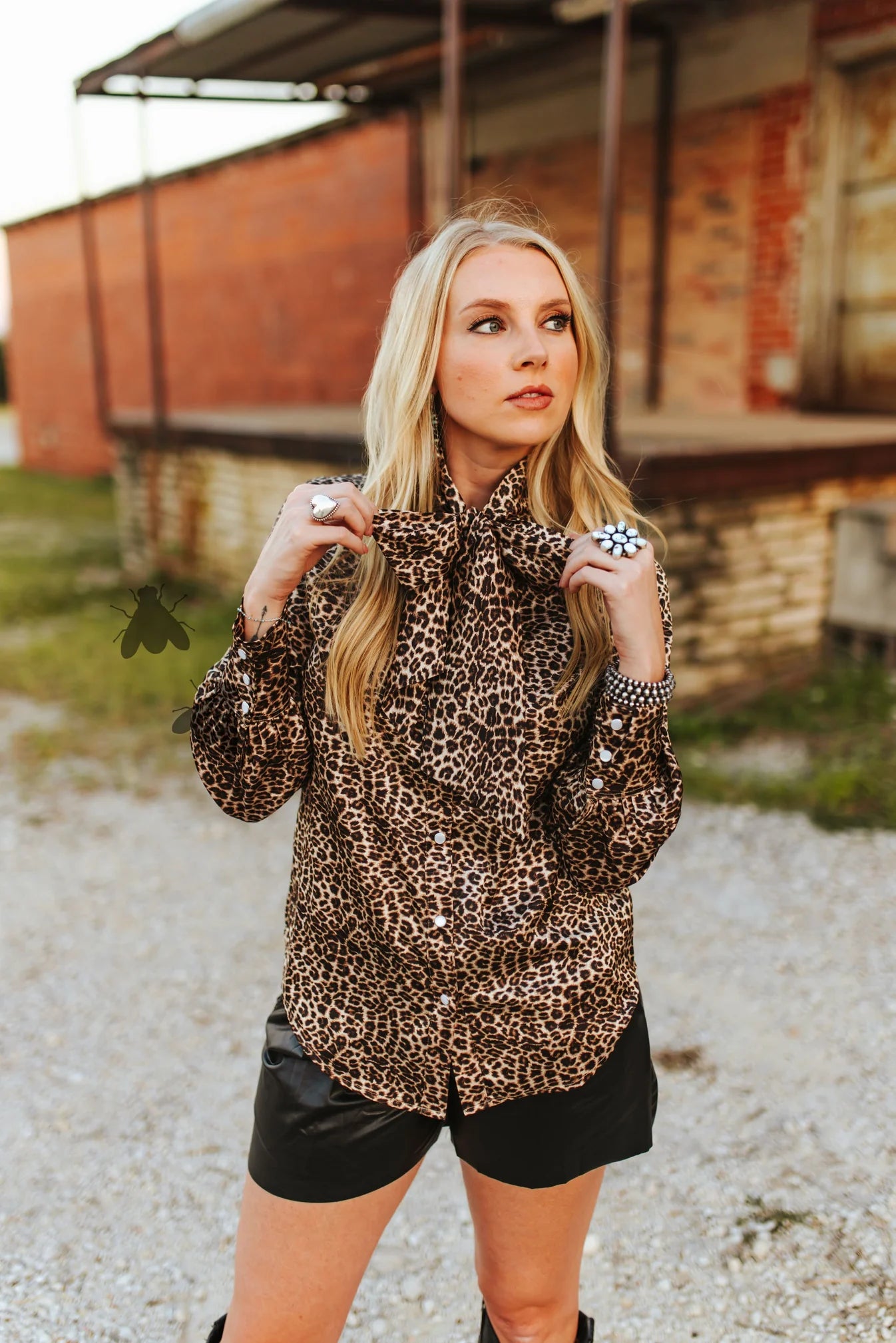 Willow Wild Bow Tie Blouse