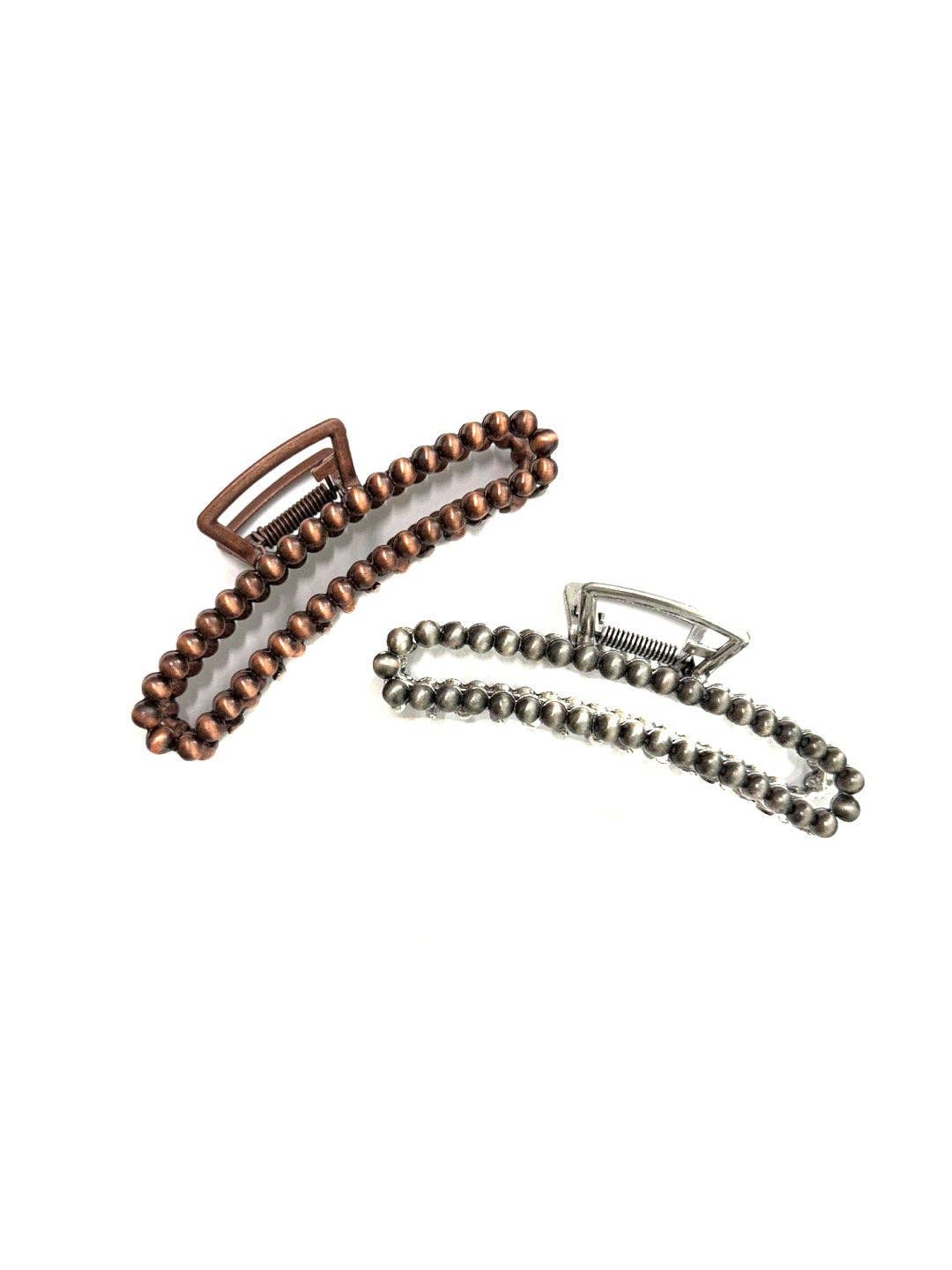 Western Navajo Pearl Hair Claw