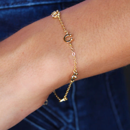 Horseshoe Charm Bracelet