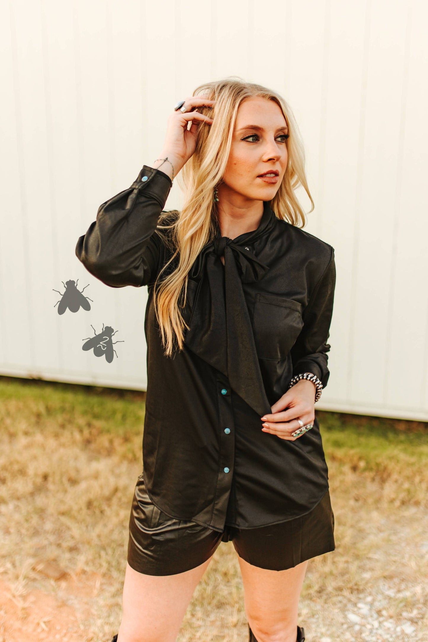 LEATHER OUTLAW Midnight Top
