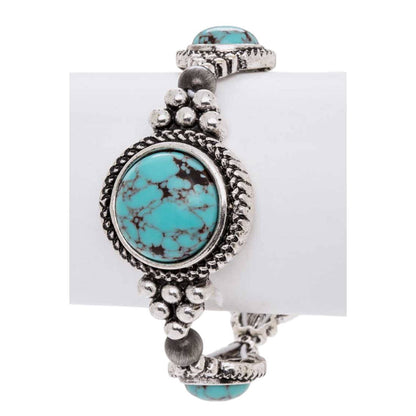 Stone Station Western Stretch Bracelet