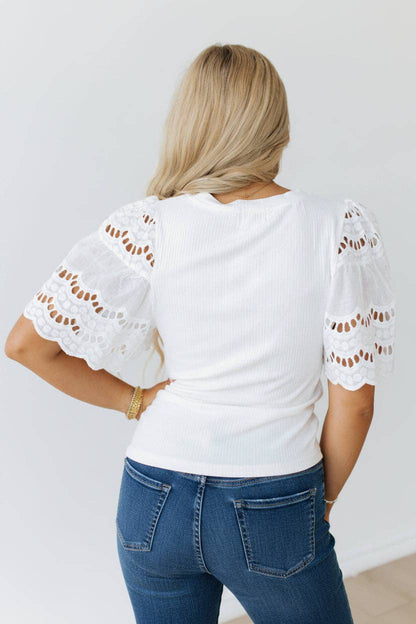 White Lace & Grace Top