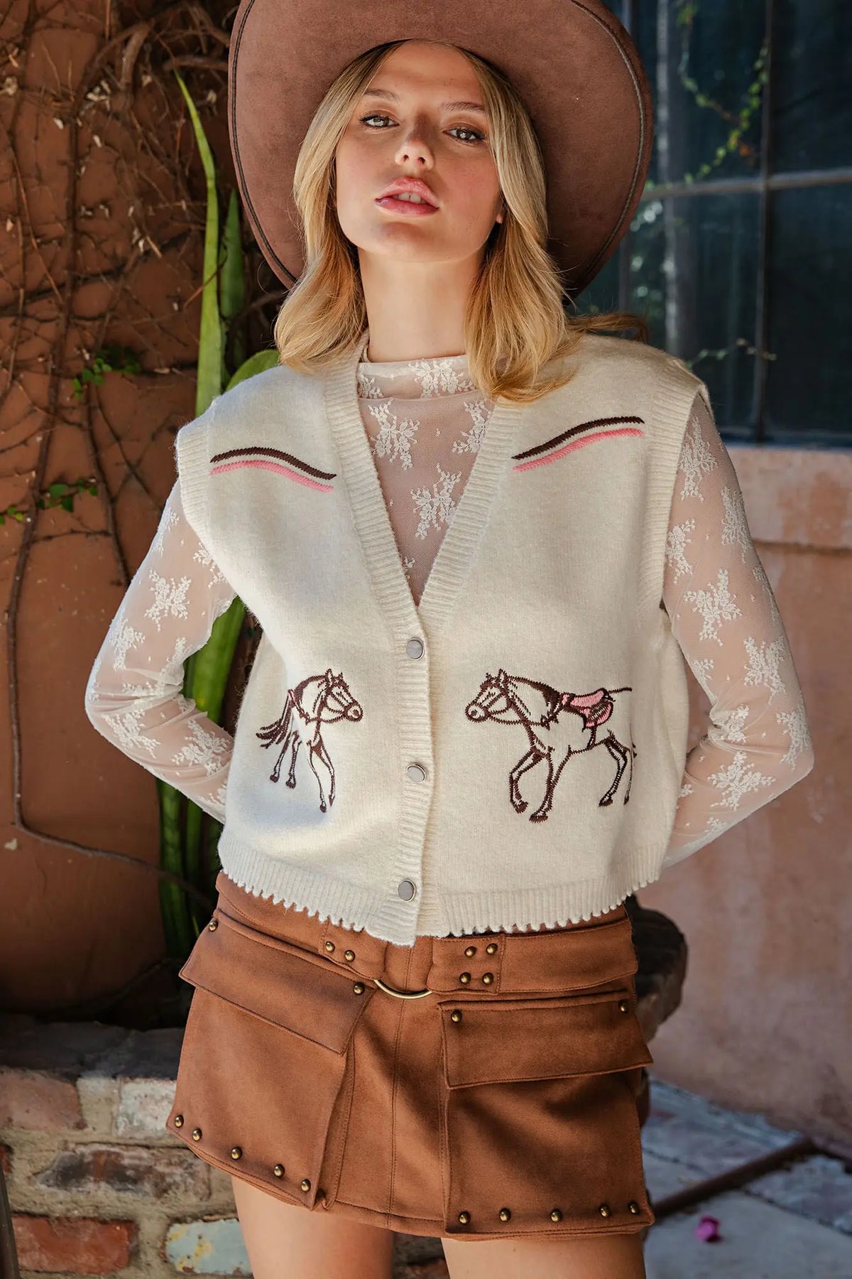 Saddle Up Sweater Vest