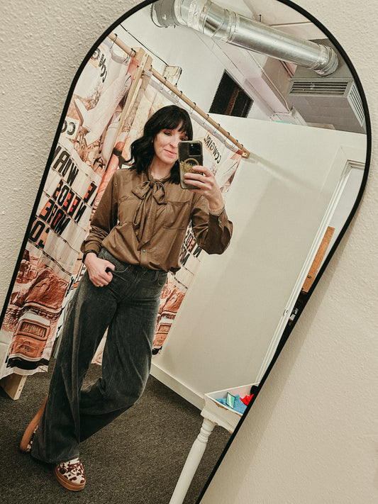 LEATHER OUTLAW MOCHA Top