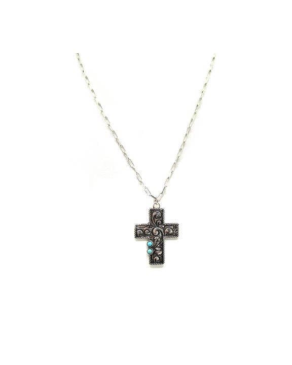Faithful Trails Cross Necklace