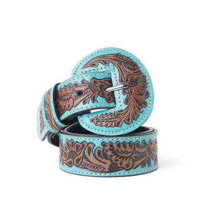 Barrel Bloom Leather Belt