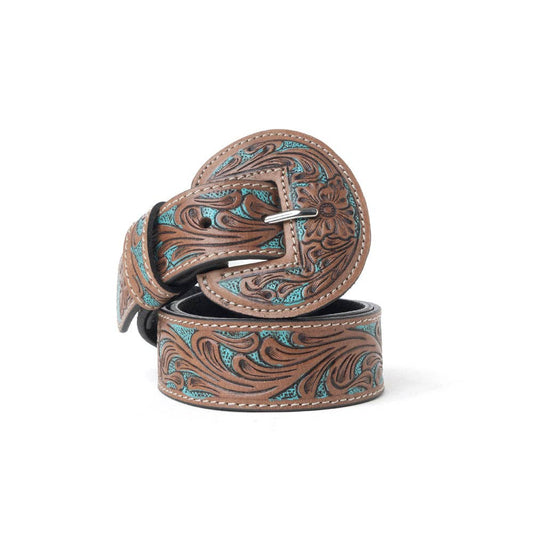 Bronco Sky Tooled Belt