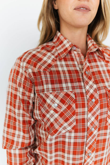Red Dirt Plaid Pearl Snap