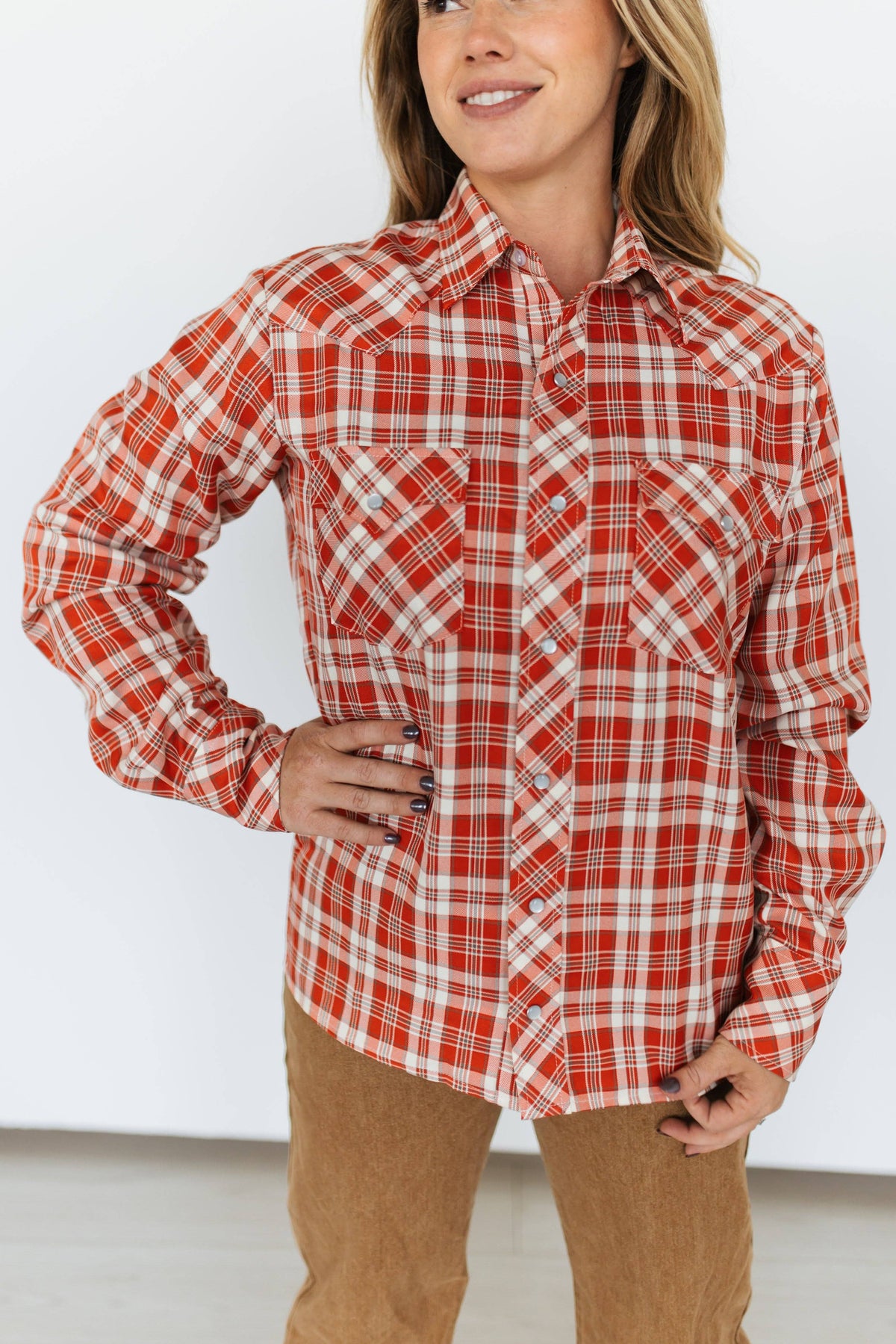 Red Dirt Plaid Pearl Snap