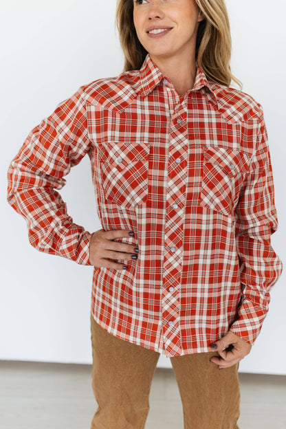 Red Dirt Plaid Pearl Snap