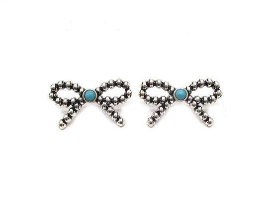 Turquoise Tied Studs