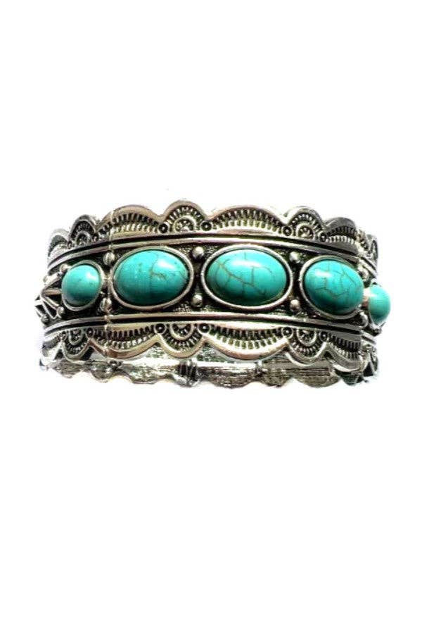 Silver Sage Stretch Bracelet