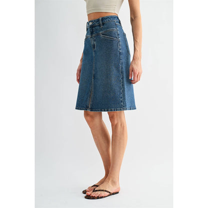 Blue Ridge Denim Midi Skirt