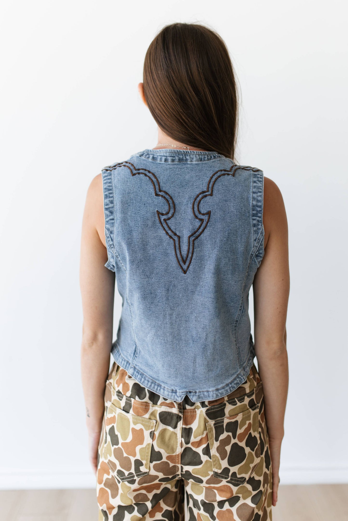 Cowboy Trails Denim Vest