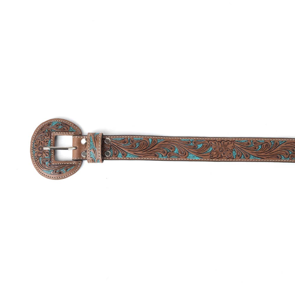 Bronco Sky Tooled Belt