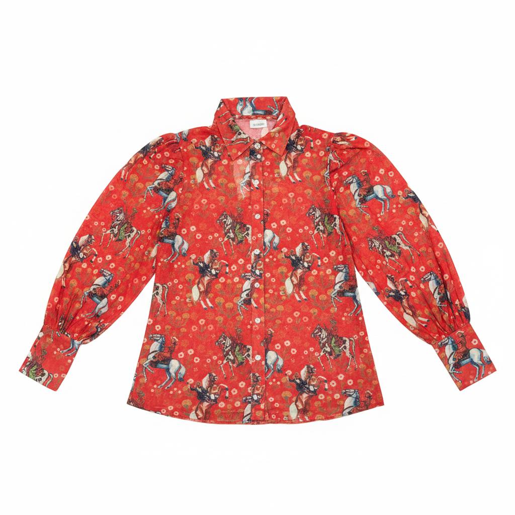 Red Dirt Cowgirl Mesh Blouse