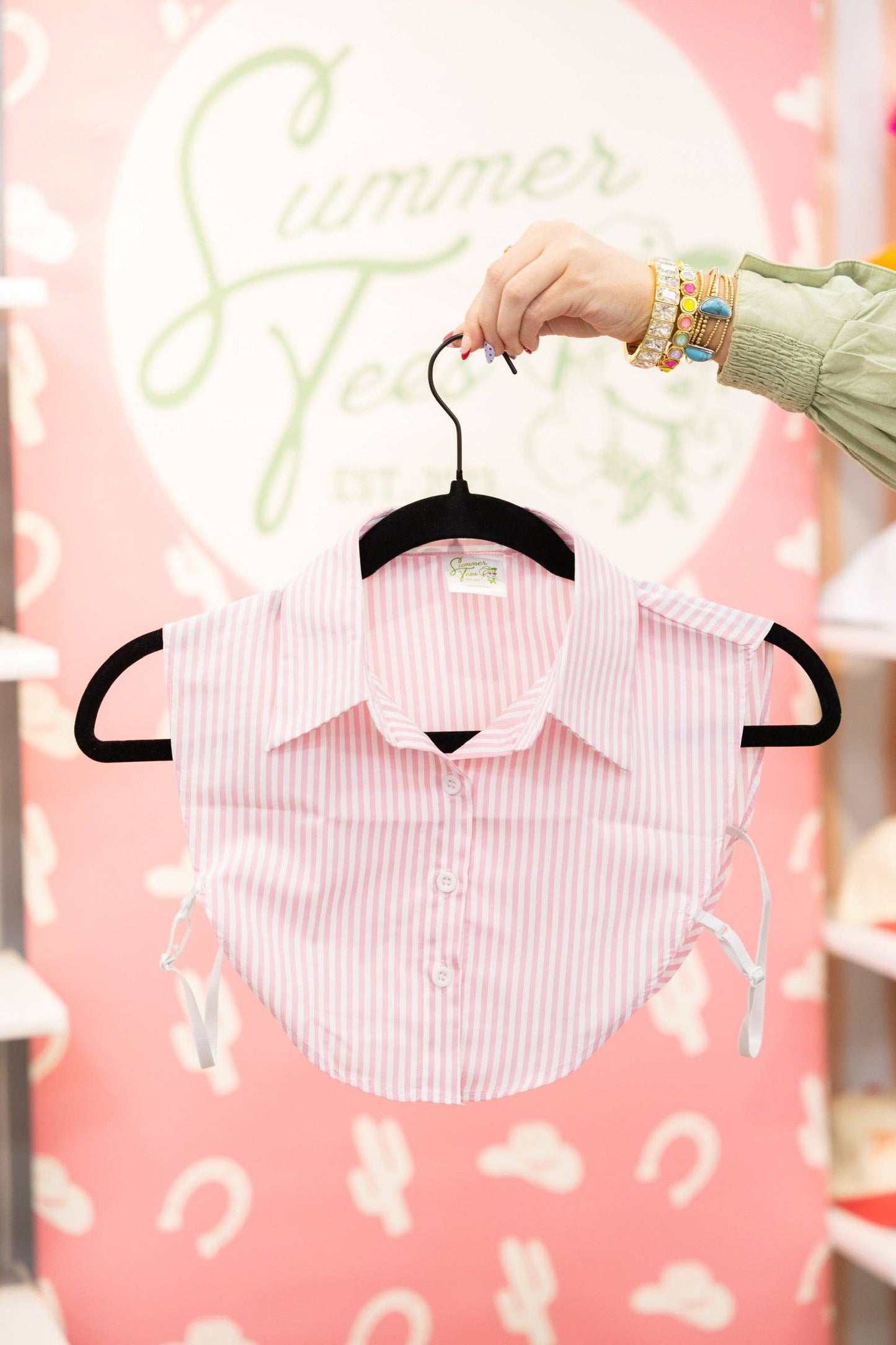 Blush Stripe Collar