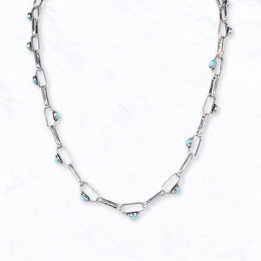 Turquoise Trails Chain Necklace