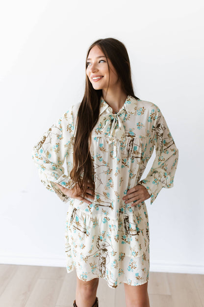 Ivory Roping Cowboy Dress