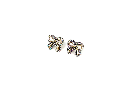Rhinestone Rodeo Bow Earrings